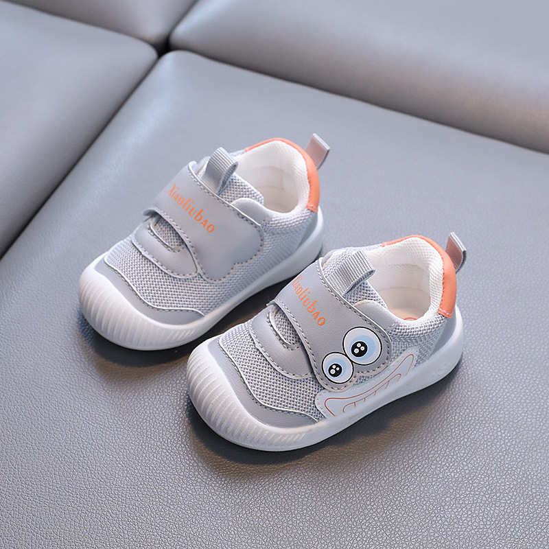 Zapatos para niños pequeños de primavera y otoño para niños, fondo suave para niños, transpirable para niñas, zapatos deportivos de malla para niños casuales antideslizantes