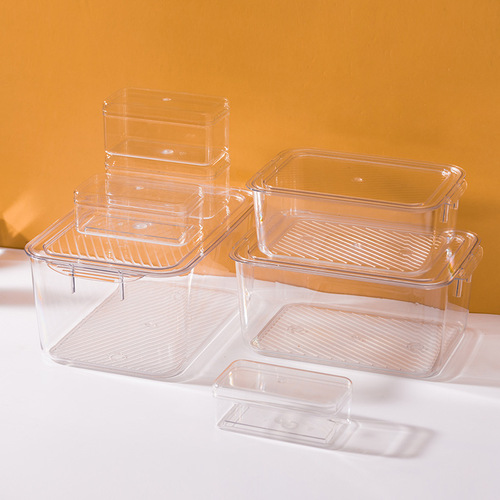 Desktop transparent storage box wholesale cosmetics and jewelry storage box books snacks sundries acrylic storage basket
