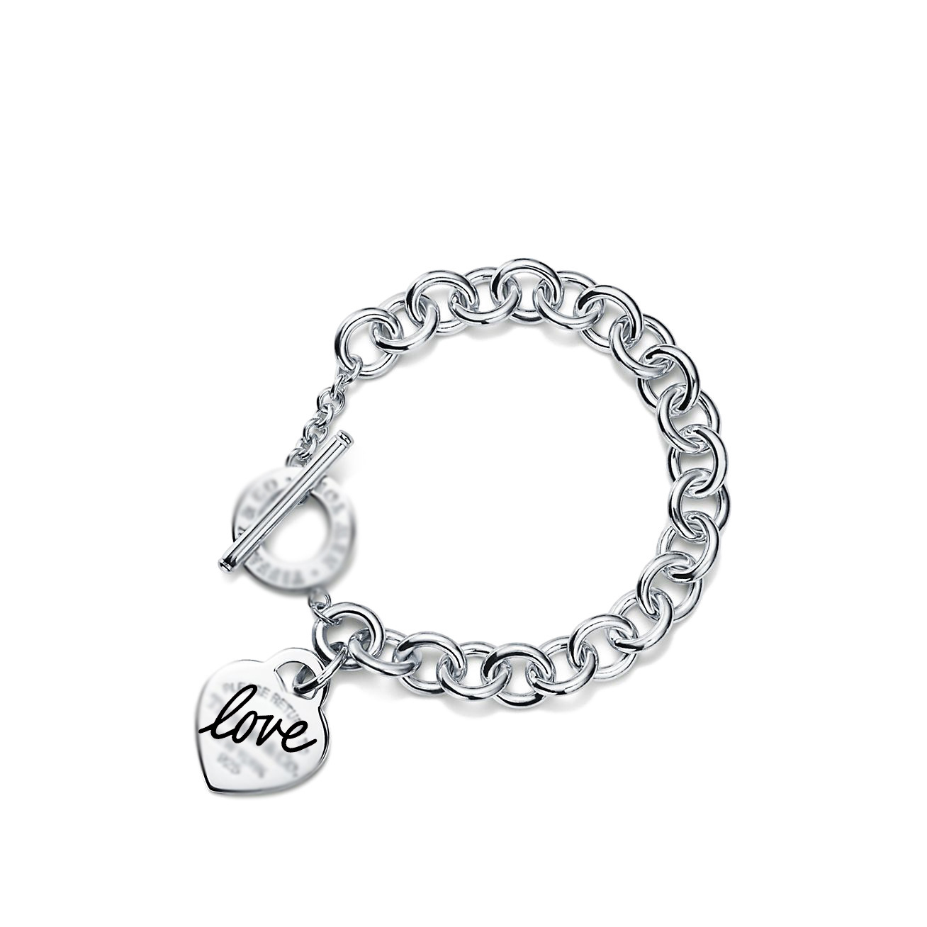 실버 TO 블랙 러브 하트 팔찌