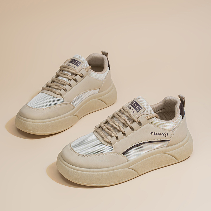 Zapatos de mujer de verano nuevos zapatos de red hueca transpirables estudiante estilo coreano zapatos deportivos de plataforma de todo fósforo zapatos casuales mujeres