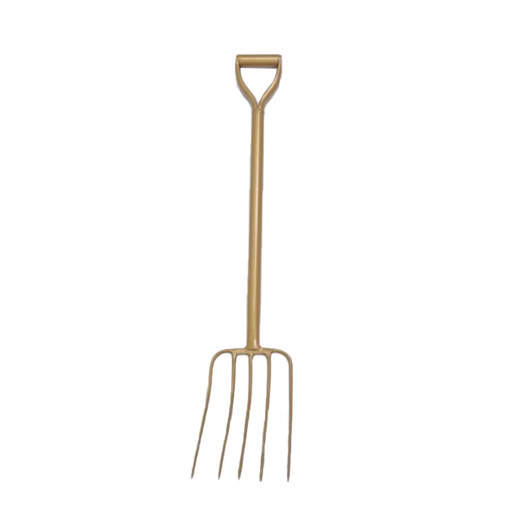 厂家批发农用翻地钢叉开荒挖土铁叉子户外农用工具铁柄草叉子