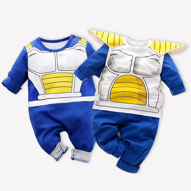 Cross-Border Anime Armor Baby One-Piece Clothes Spring Cartoon Baby Clothes Newborn Outing Crawling Clothes Drop Shipping