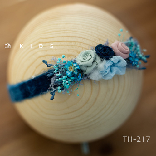 Newborn Baby's First Month Head Flower Headpiece Baby Shooting Decoration Simulated Flower Shadow Studio Baby Photography Props Accessories 
