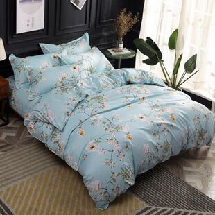 Quilt Cover + Pillowcase Single Piece Quilt Cover 150X200X230 Student Dormitory Autumn Single and Double Quilt Cover 1.5/ 1.8m