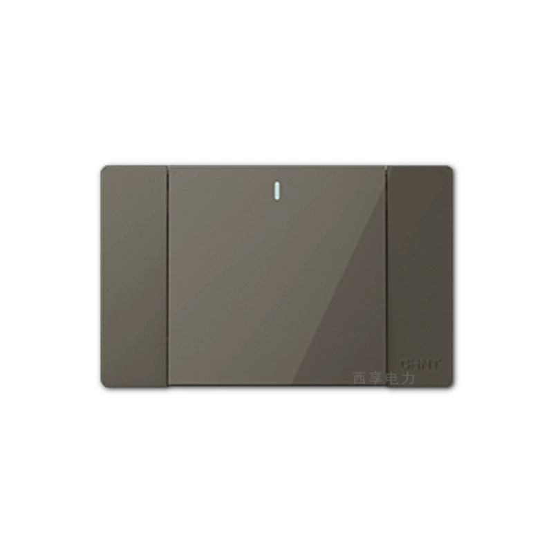 Chint NEW5K wall switch socket five-hole 16A118 type concealed panel large plate golden phosphor bronze material