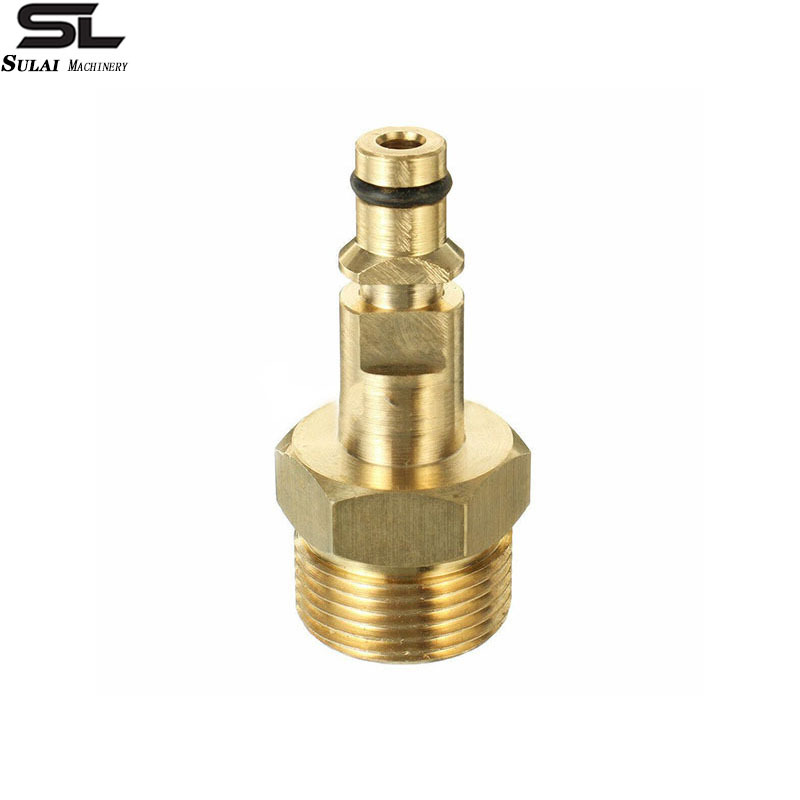 跨境karcher水管适配外丝m22适配亿力绿田卡赫力奇水管快插转接头