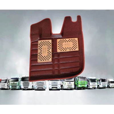 Modelə uyğun ayaqaltı — dump trucks Red Rock Lion - drivers-side-burgundy-dragon-pattern-single-layer