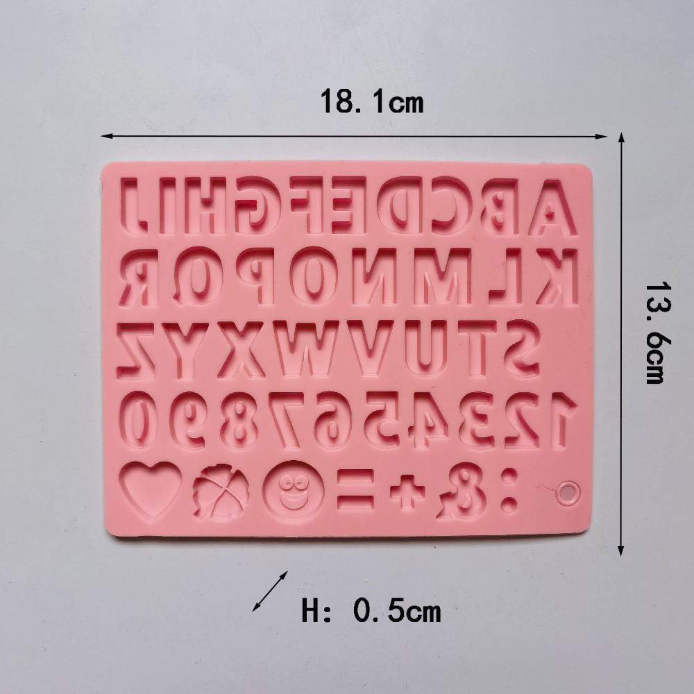462 chocolate monoletra pastel de chocolate molde de silicona gelatina molde de torta de pan herramientas de horneado