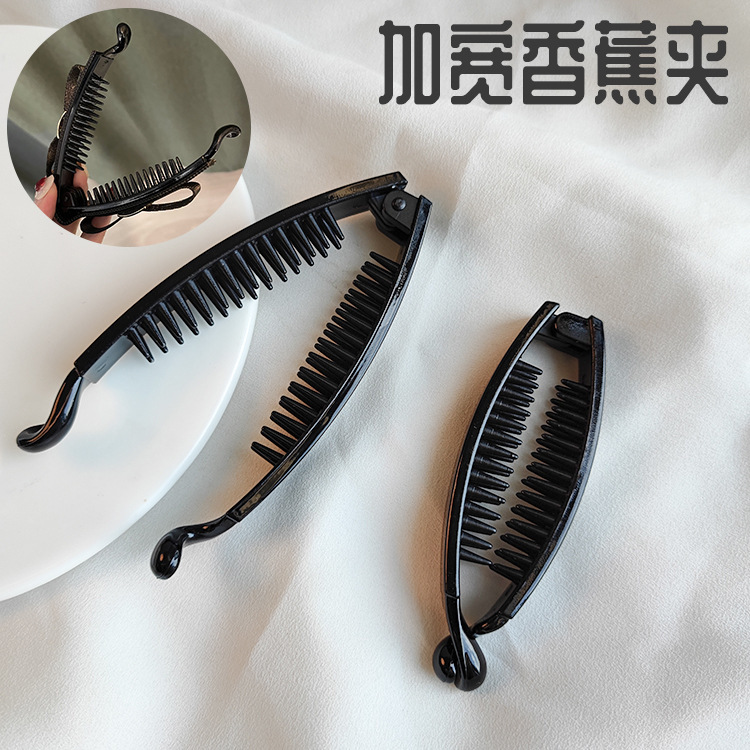 Factory mixed batch DIY jewelry accessories widened banana clip enlarged horsetail clip hair clip painted plastic hair clip Black Factory mixed batch DIY jewelry accessories widened banana clip enlarged horsetail clip hair clip painted plastic hair clip Black