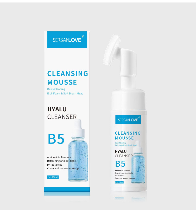 Wertschätzung Liebe Luxus Vitamin E Mousse Aminosäure Milch Öl Kontrolle Waschen und Entladen 2-in-1 Gesichtsreinigung_voghion.com