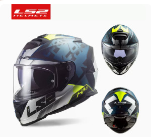 LS2 casco de la motocicleta anti-niebla casco completo hombres y mujeres doble lente motocicleta corriendo casco 3C certificación Four Seasons universal FF800
