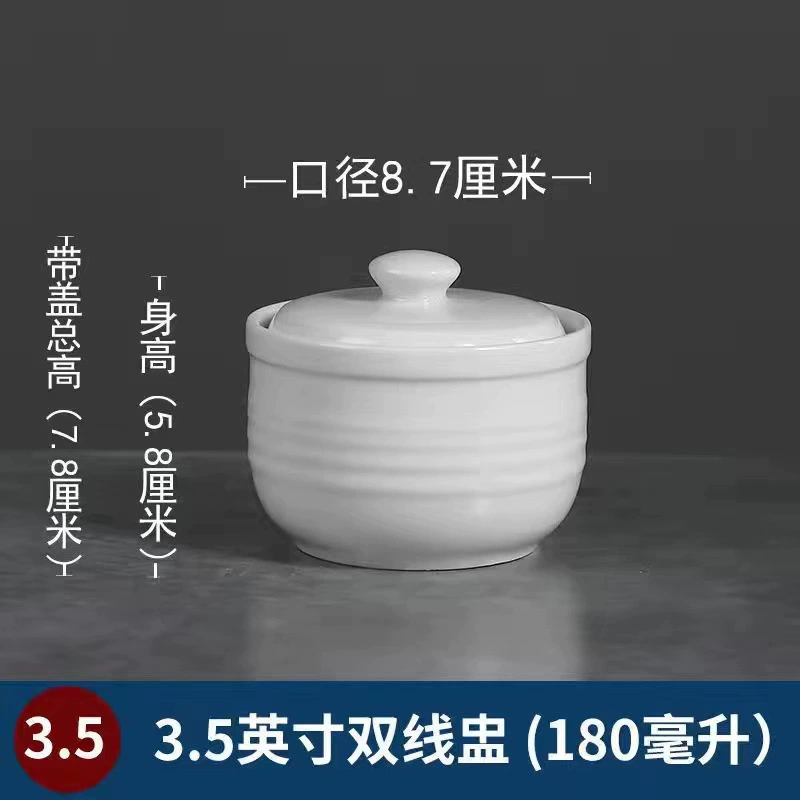 Набор Ceramic Stew Pot: 3,5–5 дюйма, 170–550 мл, двусторонняя отделка и античные отделки