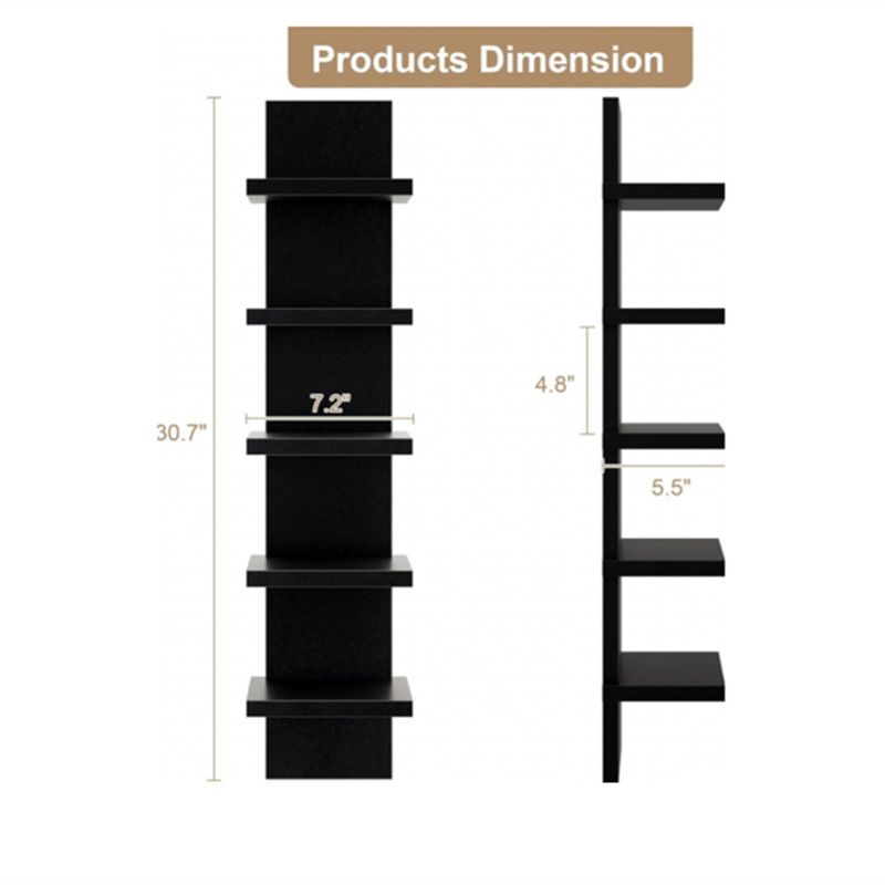 Estante de pared Estante de pared Estante de pared Sala de estar multicapa Estante de decoración de dormitorio Estante de almacenamiento Estante de exhibición de arte simple al por mayor