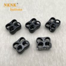 优质塑料双孔弹簧扣箱包卡扣裤脚松紧扣帽子卫衣鞋带卡扣止滑扣