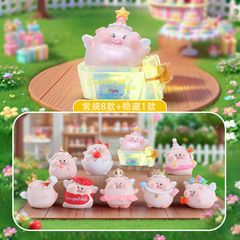 かわいい漫画の置物 豚の置物 かわいいブラインドボックス クリエイティブな樹脂工芸品 工場直販 女の子へのギフト 卸売