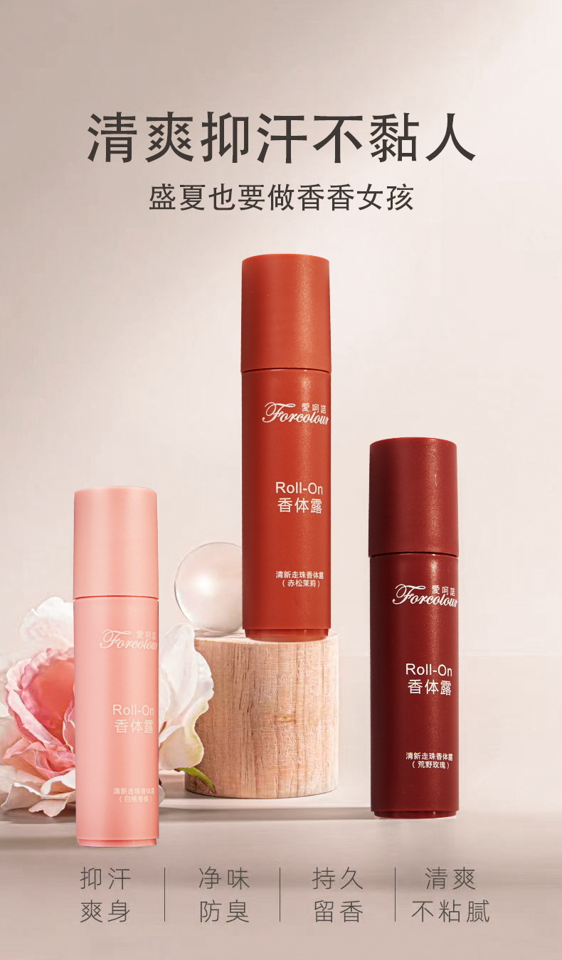 Aihono Fresh Perfume Antiperspirant Gel Rolling Ball Long-lasting Light Fragrance Portable Rolling Ball Body Lotion 20ml full figure
