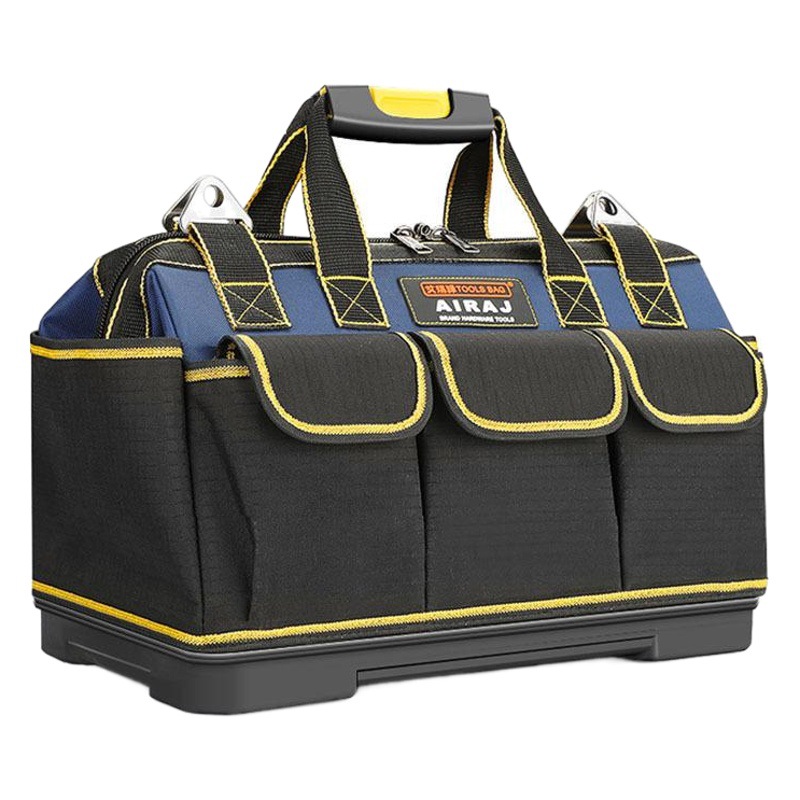 Kit multifunción Arrizo, kit de herramientas de hardware de lona de plomería engrosado, paquete de electricista, bolsa de almacenamiento para carpintería