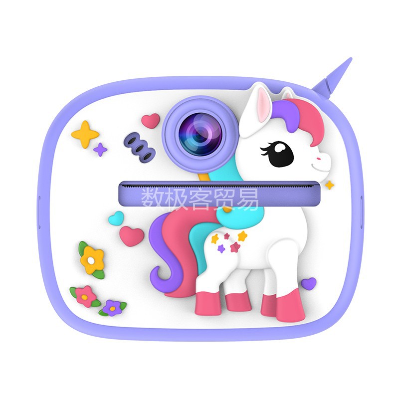 Fuente fabricante de dibujos animados para niños cámara digital puede tomar fotos de impresión de video fotográfica de impresión de juguetes de cámara selfie