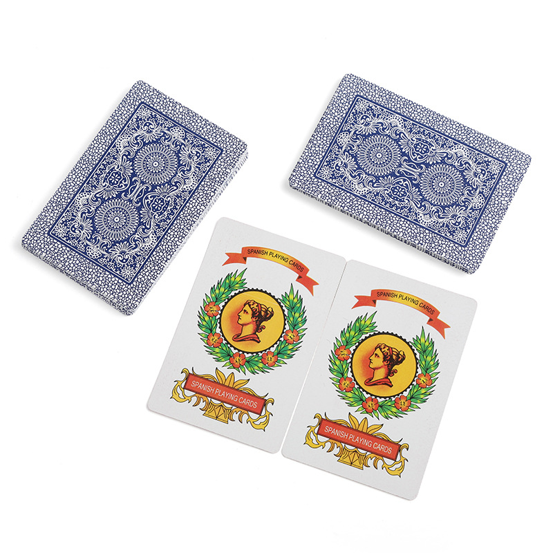 Plastic Playing Cards QAIPES Spanish PVC High-Quality Plastic Poker Cards 32 Boxes of 40 Cards Adult Poker Wholesale Cross-Border