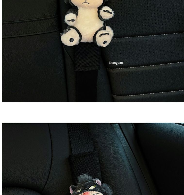 Lucifer Seat Belt Shoulder Patch Cute Girl Car Decoration Anti-Neck Protective Cover Car Decoration Mai Door Small Doll