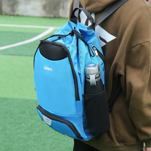 Foreign trade dry and wet separation basketball drawstring bag outdoor training sports backpack hiking mountain climbing camping cycling backpack