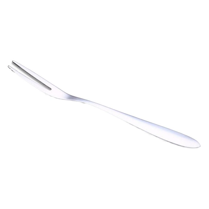 Креативная вилка для фруктов из нержавеющей стали Бытовой лунный торт Торт Два зуба фруктовый знак Jieyang десерт фруктовая вилка оптом