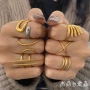 不规则跨境开口小众指环