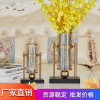 European -style iron electroplated vase decoration model room dining table American hardware insert bottle home soft furnishing metal ornaments