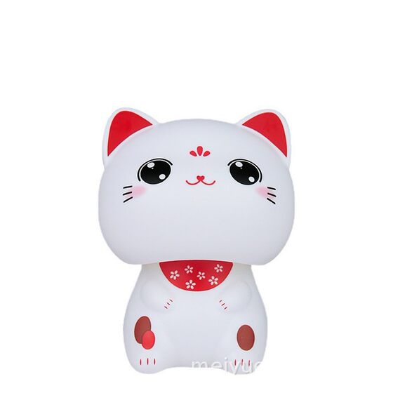 New Solar Big Head Lucky Cat Ornaments Creative Car Gift Ornaments Shop Cashier Decorative Small Ornaments