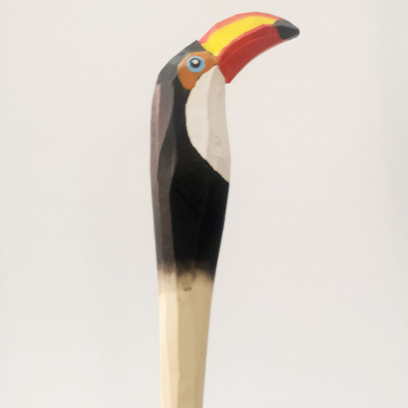 Jirafa elefante lindo animal de dibujos animados pluma tallada a mano creativa pluma de madera talla de madera pluma de gel DIY