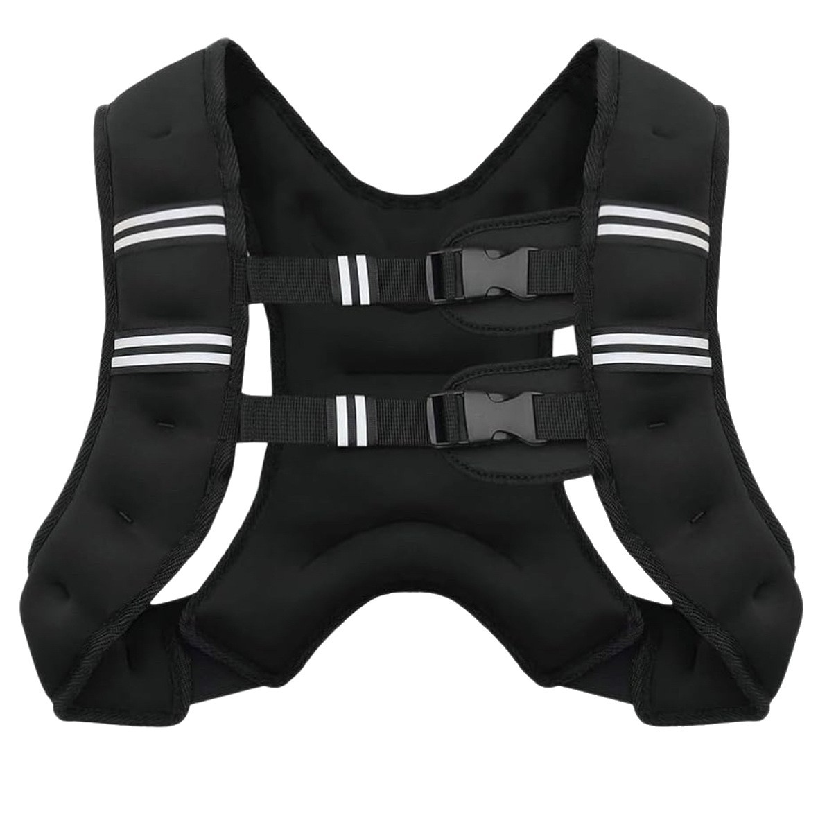 Carga de peso chaleco de entrenamiento de acondicionamiento físico hombre y mujer portátil bolsa de arena chaleco de arena rayas reflectantes chaleco de peso
