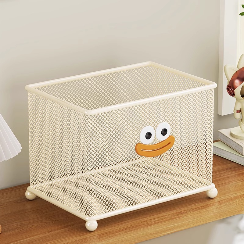 Desktop creative square pen holder office desktop large capacity simple stationery storage high sense pen holder storage box