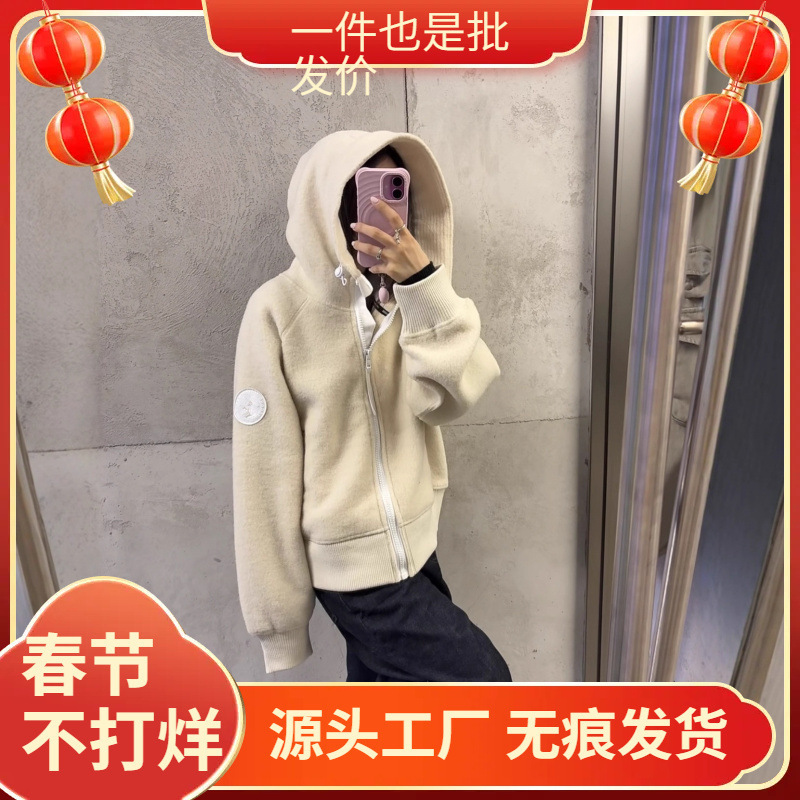 Big Goose Sweatshirt Canada Chilliwack Series 01 Sheep Fleece Pilot Jacket Outerwear 7102W1