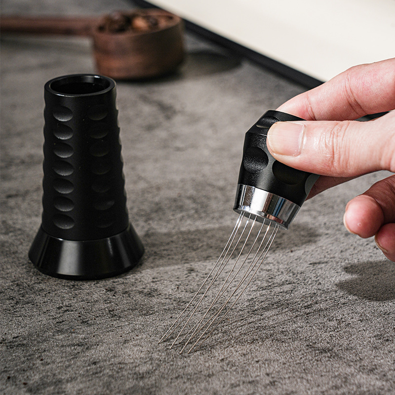 Nuevo Dispositivo de polvo de pino Dispositivo de aguja Dispositivo de polvo de bloque de romper dispositivo auxiliar máquina de café italiano polvo aguja