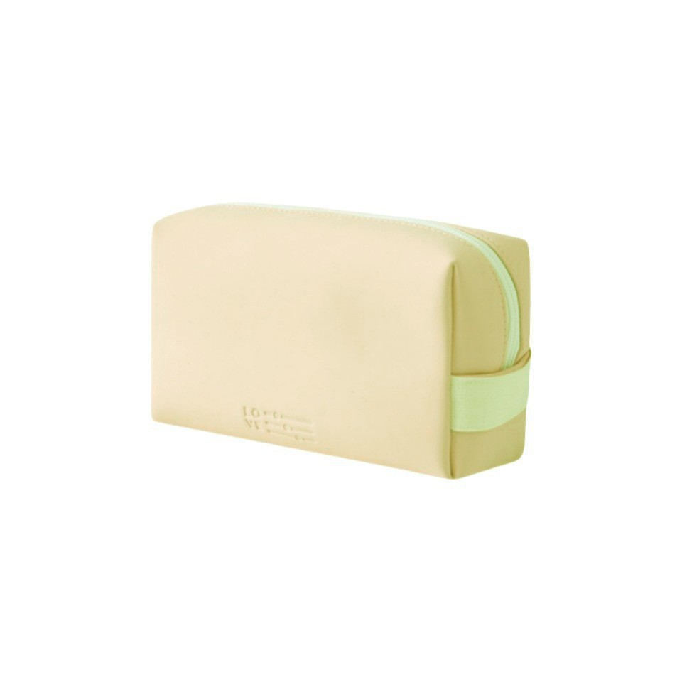 Bolsa de maquillaje coreana de alto valor visual ins-viento color caramelo PU impermeable de gran capacidad color macrón bolsas de lavado portátiles