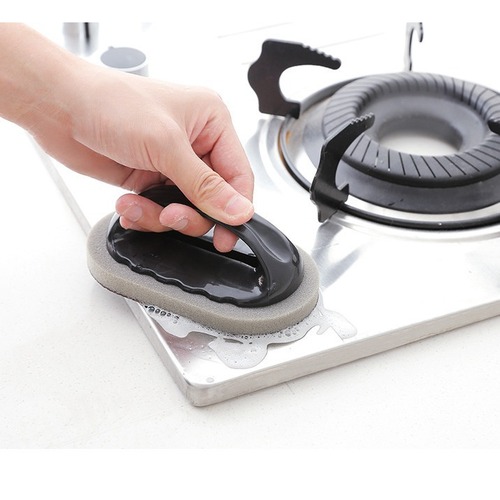 Handleheld diamond sponge magic eraser for cleaning pots and pans, removing stains, washing pot bottoms, removing rust, and scrubbing pots