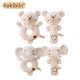 kakiblin baby hand stick can chew comfort toy color cotton baby hand bell toy suit wholesale