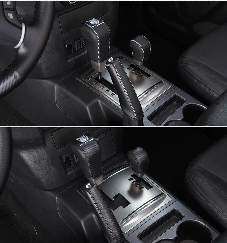 Suitable for Mitsubishi (imported) Pajero V93/V97 Pajero Sport gear shift cover, gear lever cover, gear knob cover