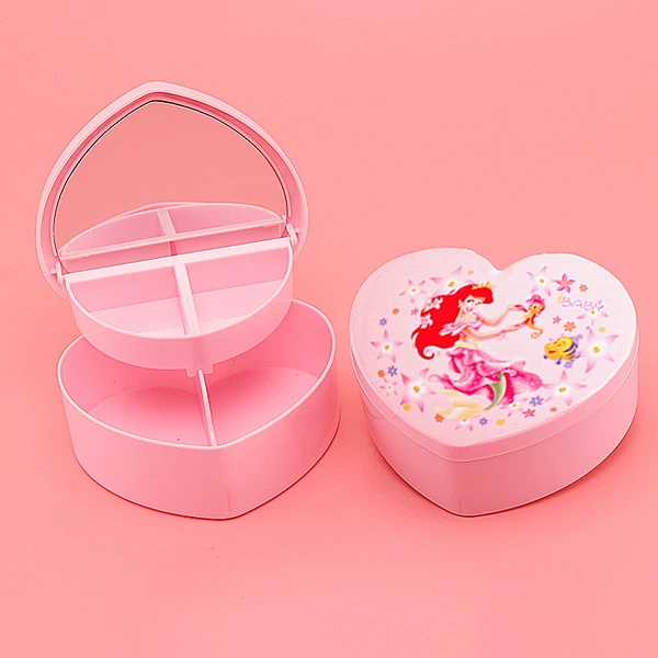 Double-layer mirror, box, mermaid