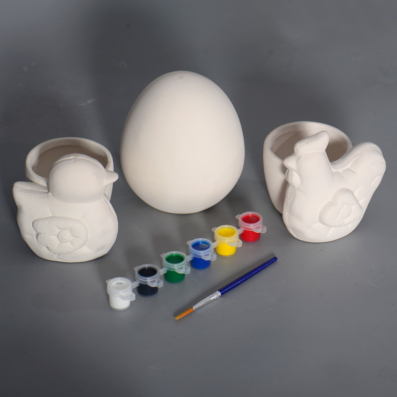 Alcancía de Cerámica para Pintar DIY de Cerámica, Hecho a Mano para Niños