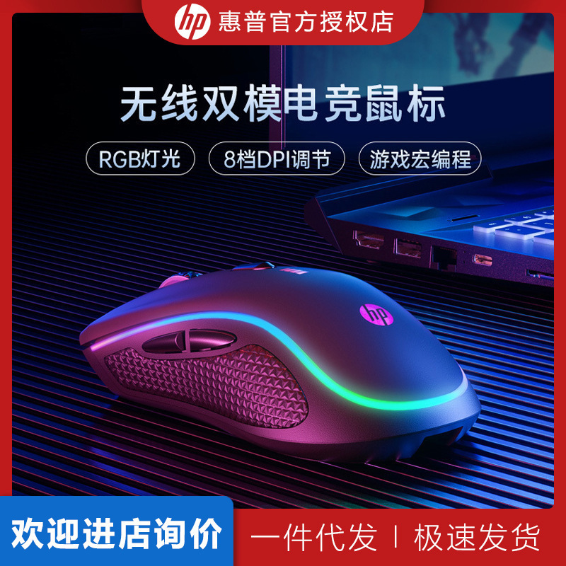 Hp G1Pro Wireless and Wired Dual-Mode Gaming Mouse with Charging, Customizable Macro Driver, and High Efficiency