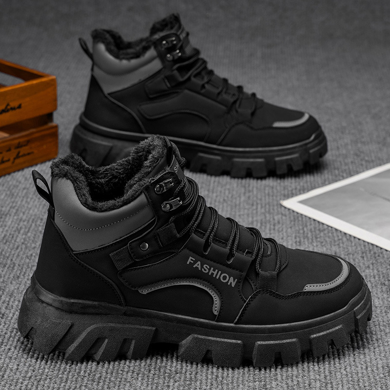 Invierno nuevo Martin botas de trabajo para hombres botas cortas al aire libre del noreste zapatos de montaña para hombres botas de nieve de camisa