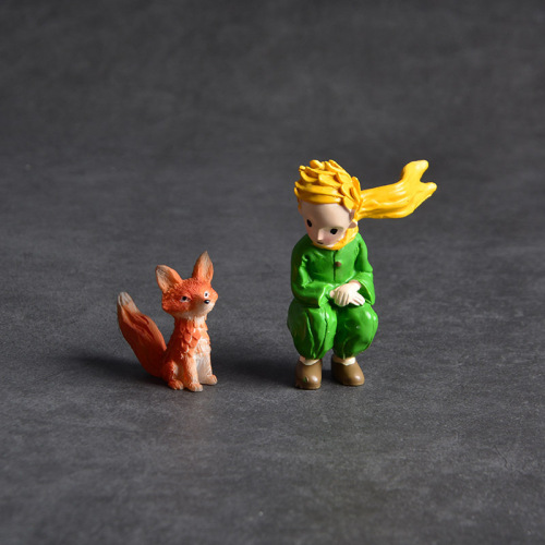 Resin Little Prince Fox Home Decoration Cake Baking Decoration Desktop Living Room Crafts Gift Giving