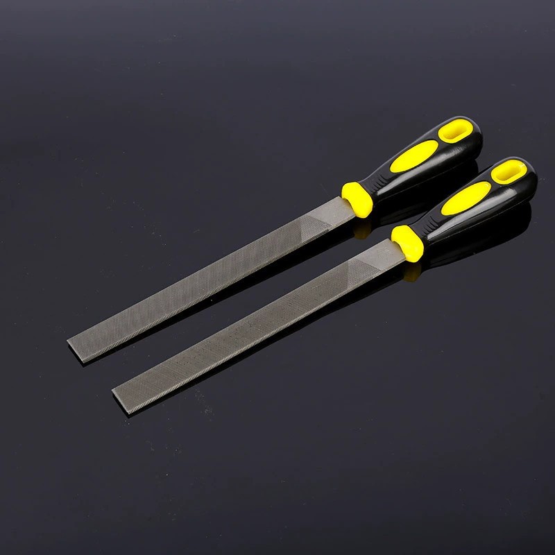 Wholesale large, medium and low-grade steel files, anti-slip rubberized two-color handles, precision forging, fitter files