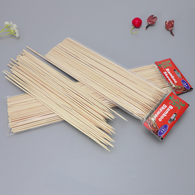 Bamboo skewers BBQ sticks fruit disposable bistina