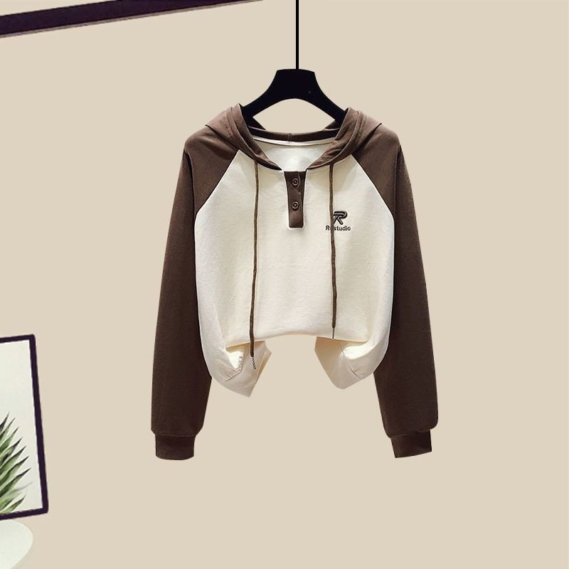 Women's Clothing Casual suit & archer & early spring sports suit 2024 spring and autumn new style age reducing drawstring sweatpants two piece suit_voghion.com
