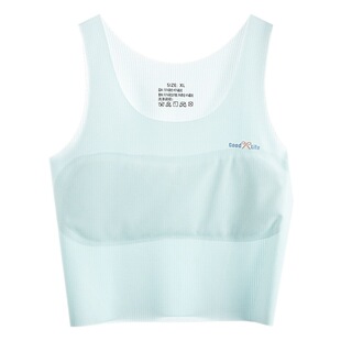 Developing girls underwear breathable seamless bra ice silk mesh breathable vest 526#