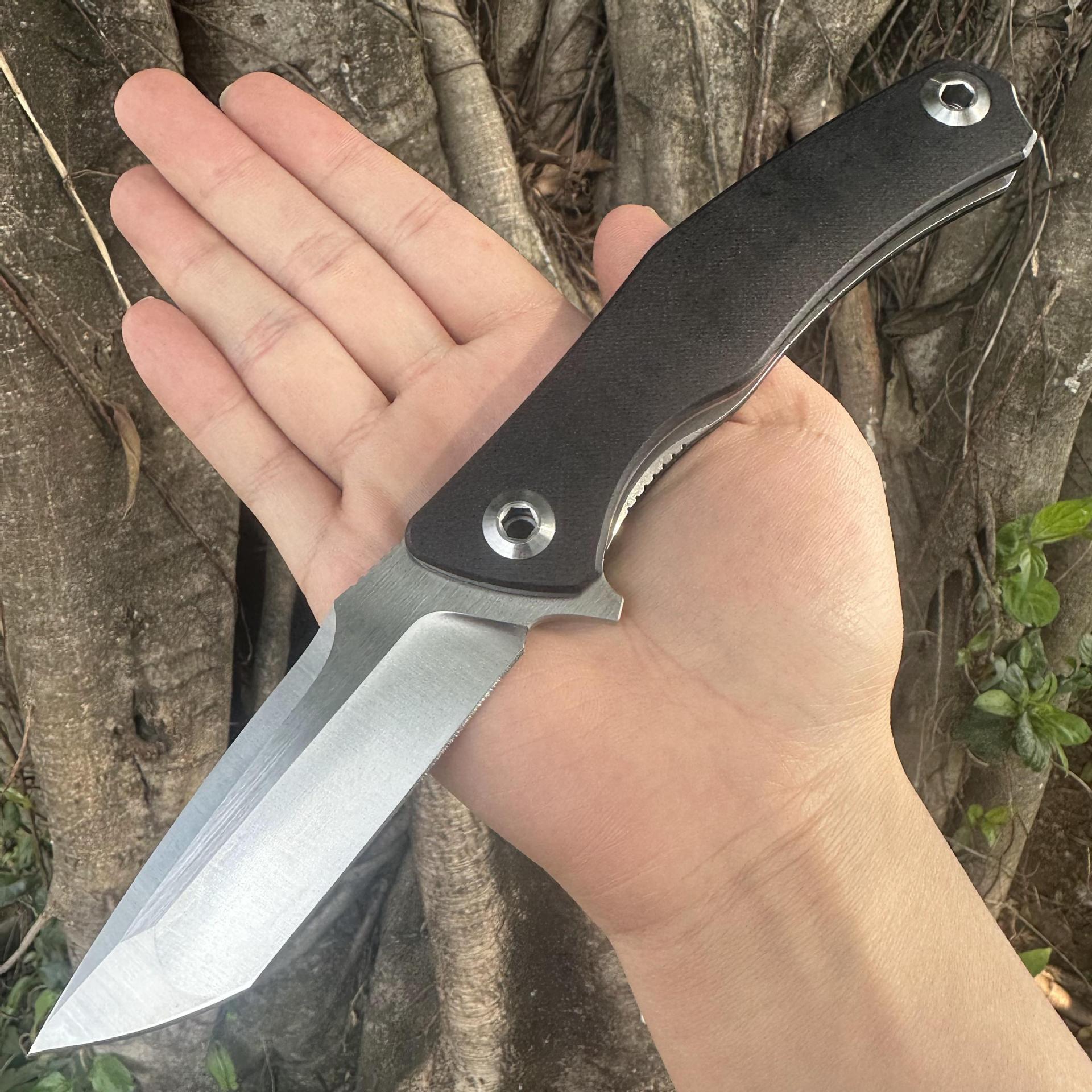 户外高端S60V钢折叠刀G10手柄滚珠轴承顺滑开闭精细打磨刀具野营