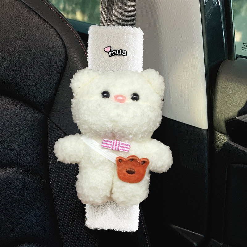 Funda Protectora para Cinturón de Seguridad de Felpa Antidesgaste para Coche image 19