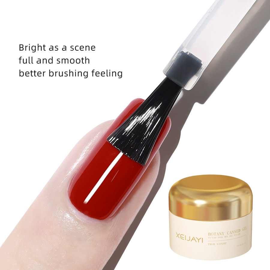 Japanese-style nail art gold jar shaping leveling glue wash-free matching nail polish glue nail beauty shop special factory wholesale